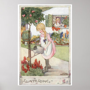 Bevattna vid den Anne andersson Poster