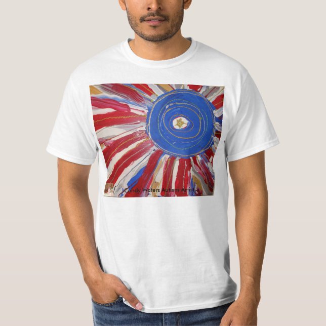 "Bevattnar denSpangled solen" vid godisen T-shirt (Framsida)