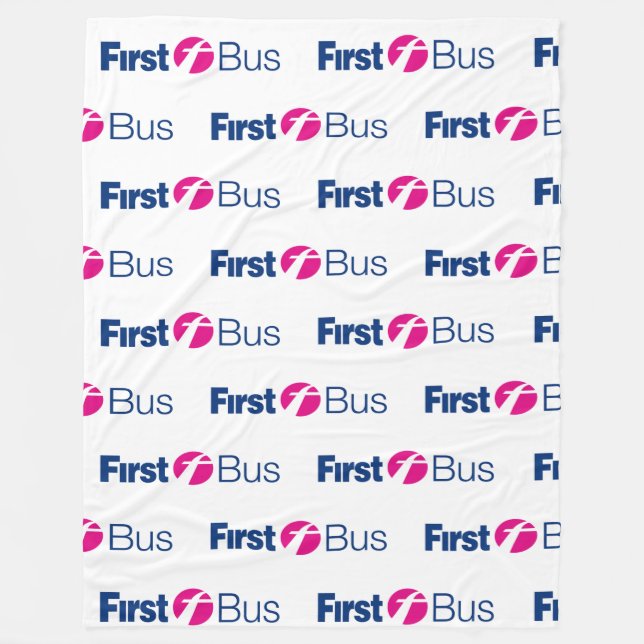 Bevattnet för första Buss-ledaren Fleecefilt (Framsidan)