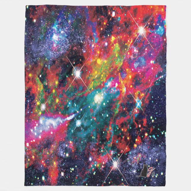 Bevattnet i Coruscation Star Fält Fleece Blanket (Framsidan)