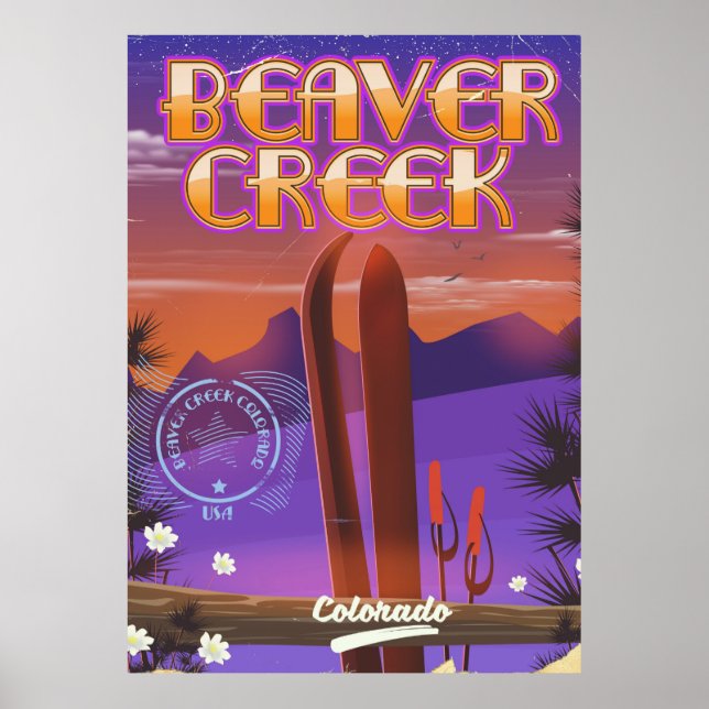Bever Creek Colorado skidisplayaffisch Poster (Framsidan)