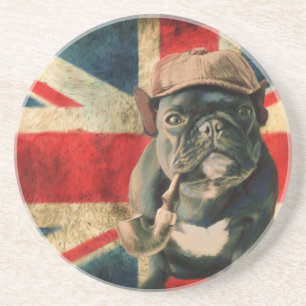 Beverage Coaster med Fransk Bulldog Underlägg