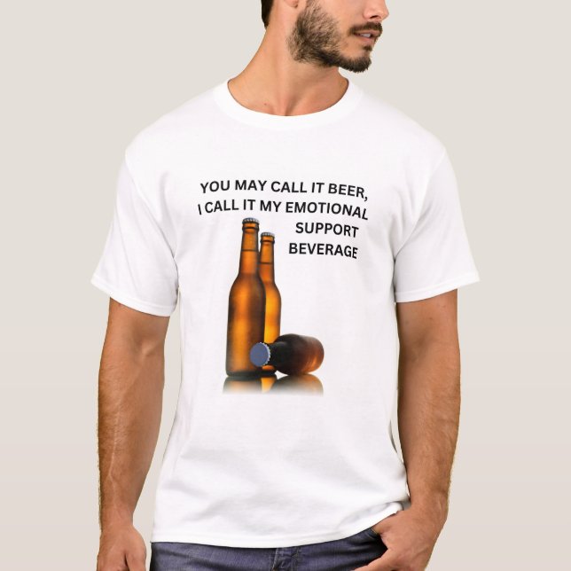 Beverage för ölsupport t shirt (Framsida)