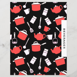 Beverages Recipe Divider | Svart och Röda Utensils