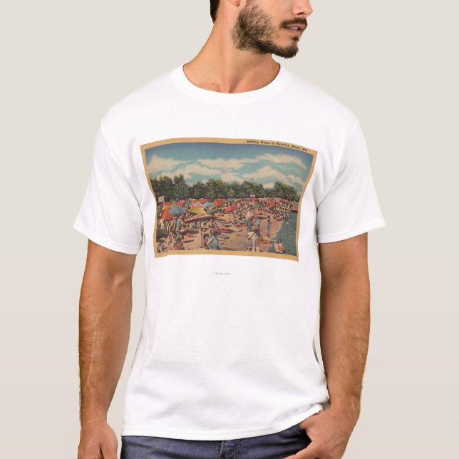 Beverley strand, MD - solbada plats T Shirt (Framsida)