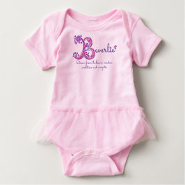 Beverlie tjejer B namn betyder monogram baby rompe Tee Shirt