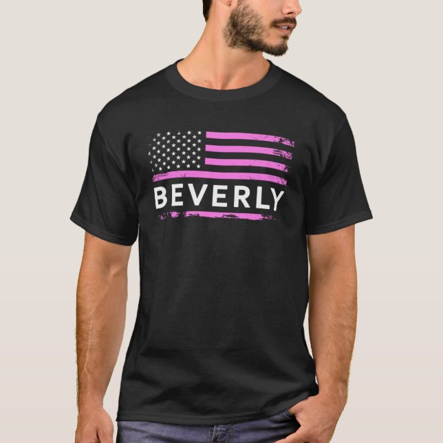 BEVERLY AMERIKANSK FLAGGA FÖR BEVERLY T SHIRT (Framsida)