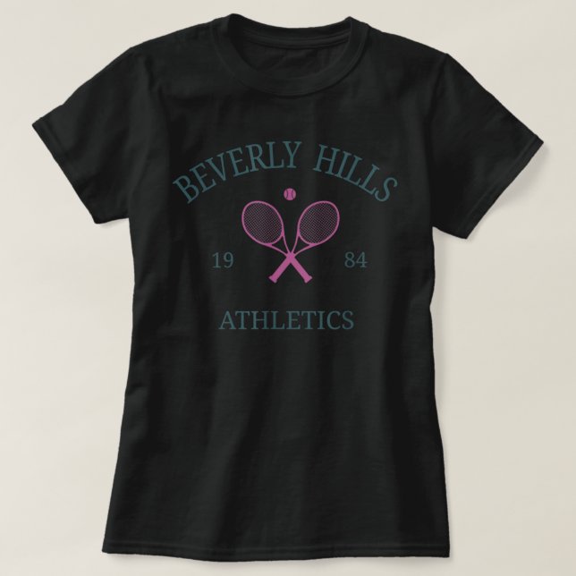 Beverly Backe Athletics California Tennis Klubb Ra T Shirt (Design framsida)