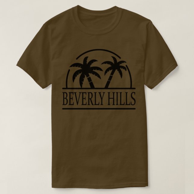 Beverly Backe California Handflatan Träd T Shirt (Design framsida)