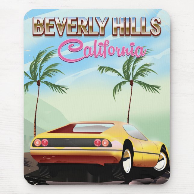 Beverly Backe California retro-reseaffisch Musmatta (Framsidan)