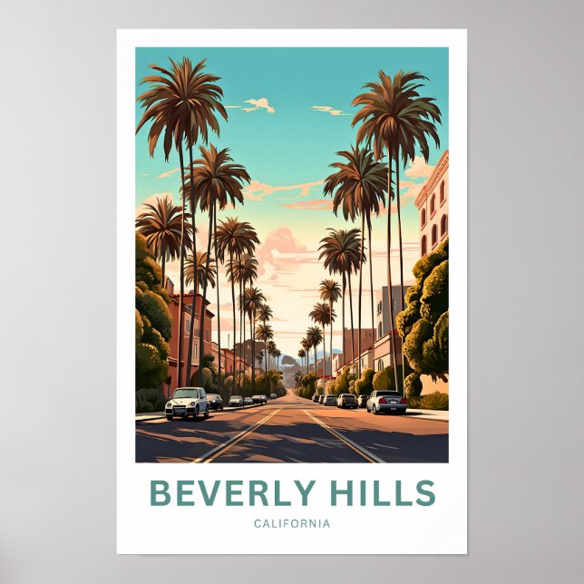 Beverly Backe California Travel Print Poster (Framsidan)