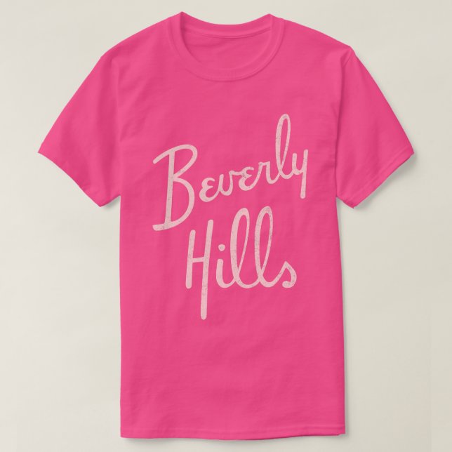 Beverly Backe vintage rosa T Shirt (Design framsida)