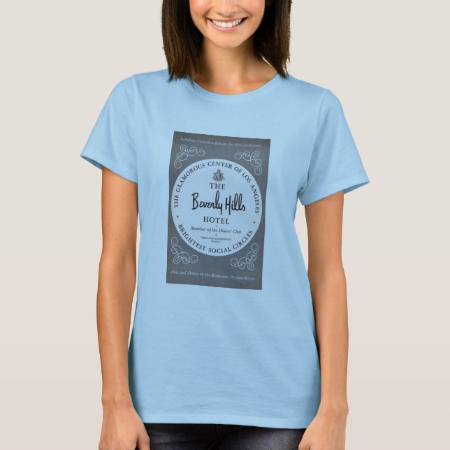 Beverly Hills hotellT-tröja HOLLYWOOD 1953 T Shirt (Framsida)