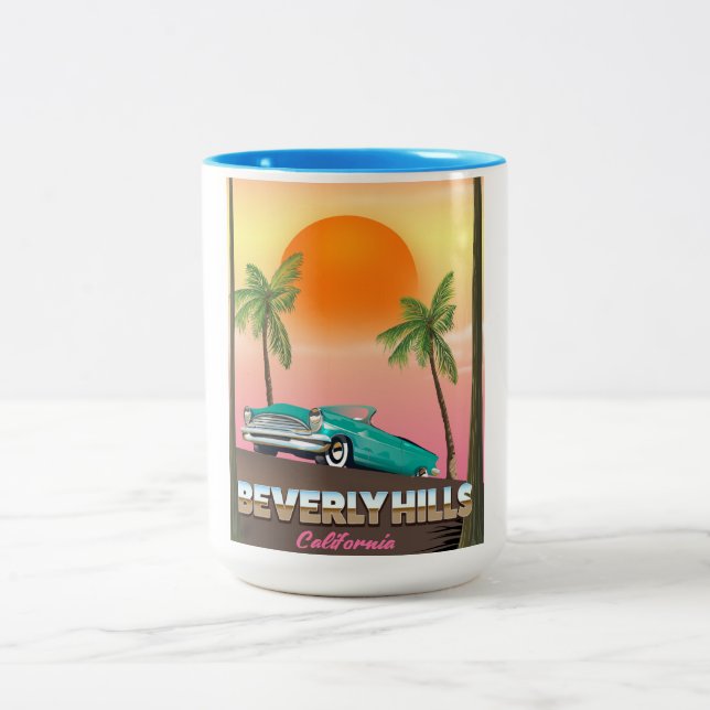 Beverly Hills Kalifornien Två-Tonad Mugg (Center)