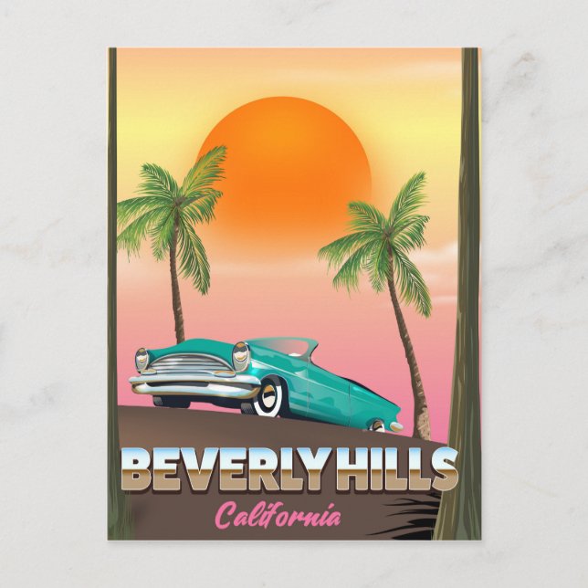 Beverly Hills Kalifornien Vykort (Framsida)