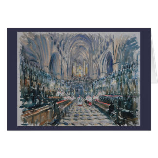 Beverly minster - evensong hälsningskort