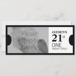 Bevilja ett VIP-foto med 21 års födelsedag, party  Inbjudningar