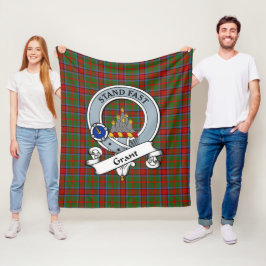 Beviljande av Monymusk Klan Badge Tartan Play Fleecefilt