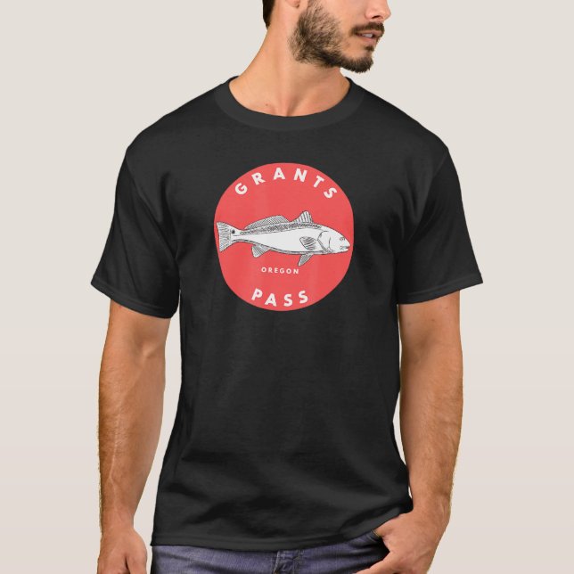 Beviljande av pass Oregon-fiske T Shirt (Framsida)