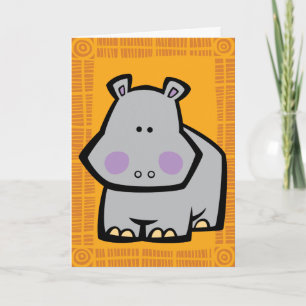 Beviljandekort för biologiskt liv Hippo Puzzle Kort