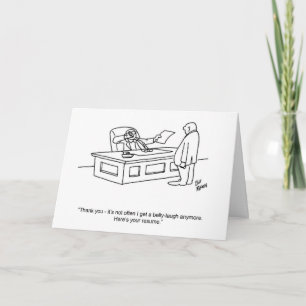 Beviljandekort för Business Workplace Humor Kort