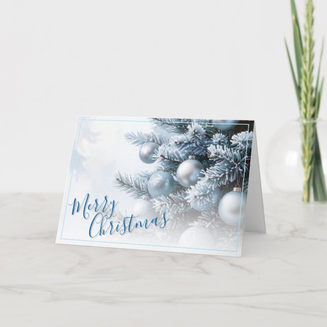 Beviljandekort för Gräs God jul Kort (Framsida)