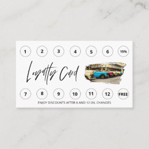 *~* Beviljar QR Lube Car-Tvätta - LOGOTYPENS autom Lojalitetskort