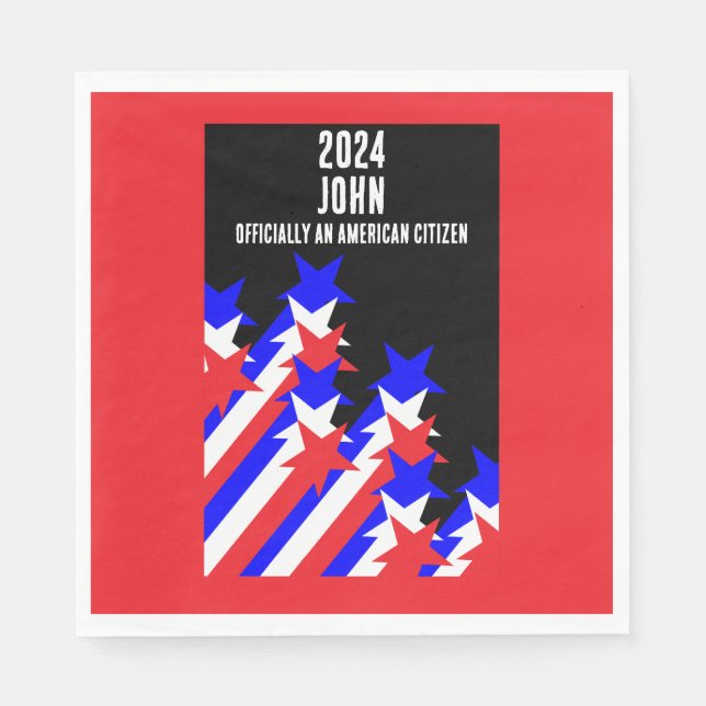 Beviljat medborgarskap pappersservett (Framsidan)