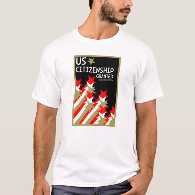 Beviljat medborgarskap t shirt (Framsida)