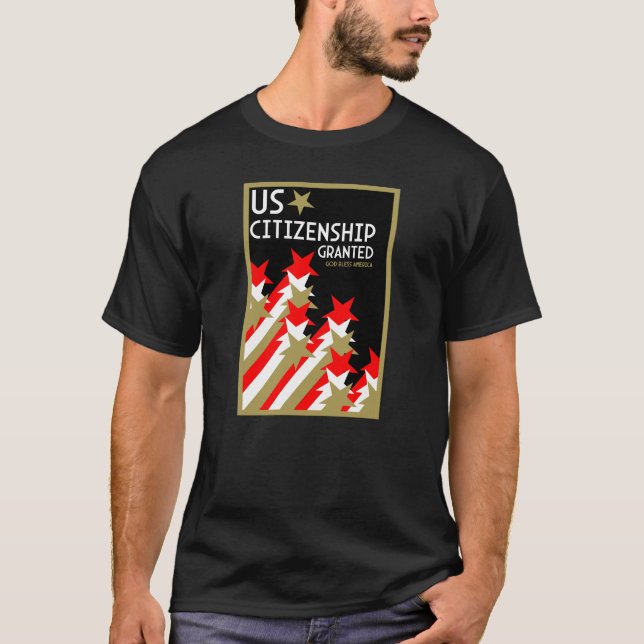 Beviljat medborgarskap t shirt (Framsida)