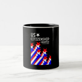 Beviljat medborgarskap Två-Tonad mugg