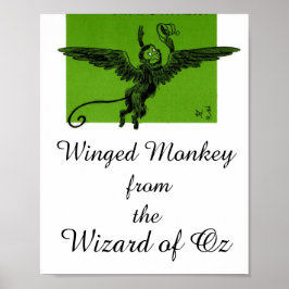 Bevingad apa från Trollkarlen från Oz Poster