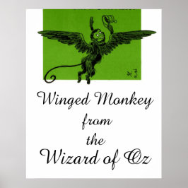 Bevingad apa från Trollkarlen från Oz Poster