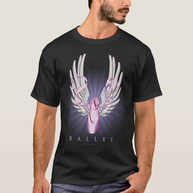 Bevingad balett (dansen) t-shirt (Framsida)