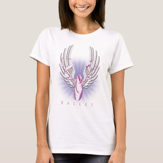 Bevingad balett (dansen) t-shirt (Framsida)