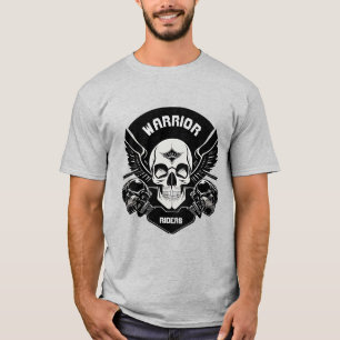 Bevingad Dödskallekonst T Shirt