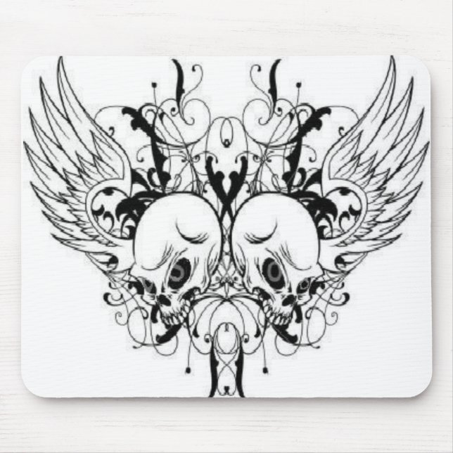 Bevingad döskallar Mousepad Musmatta (Framsidan)