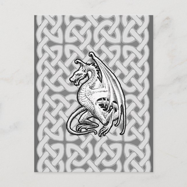 Bevingad Drakon Vykort (Framsida)