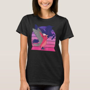 Bevingad Enhörning I Skrikande Rosabrustad Galah K T Shirt