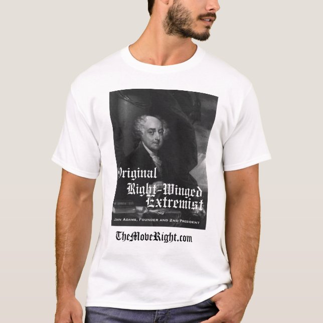 Bevingad extremist för original- höger tee (Framsida)