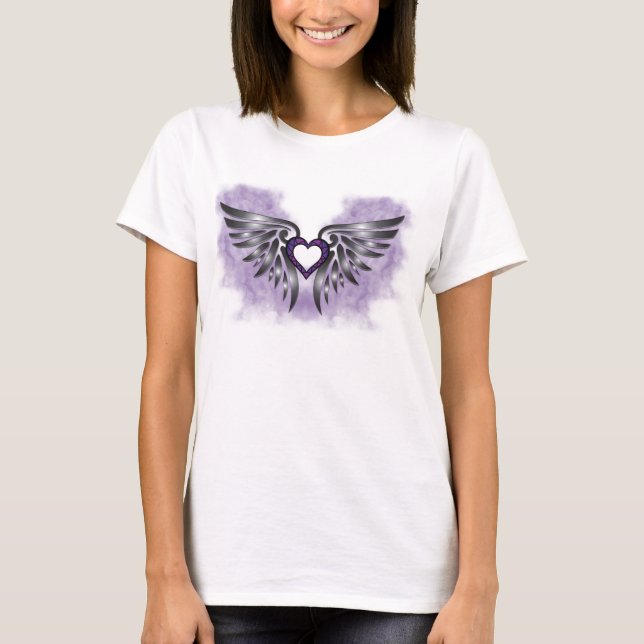 Bevingad hjärta tee shirt (Framsida)