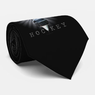Bevingad hockeytie (mörk) slips
