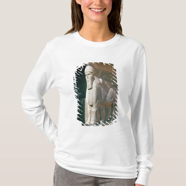 Bevingad människa-hövdad tjur, Neo-Assyrier period Tee Shirt (Framsida)