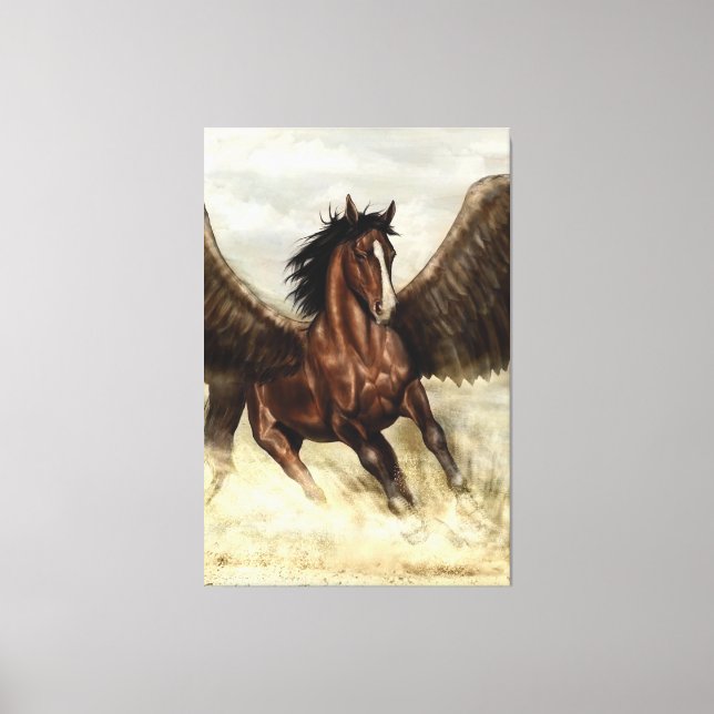 Bevingad Pegasus   Canvastryck (Framsida)
