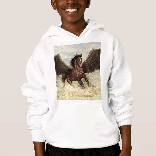 Bevingad Pegasus  T Shirt (Framsida)