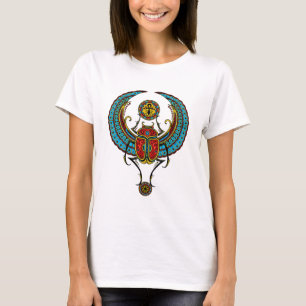 Bevingad Scarab för egyptier T Shirt