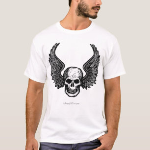 Bevingad skalleT-tröja T-shirt