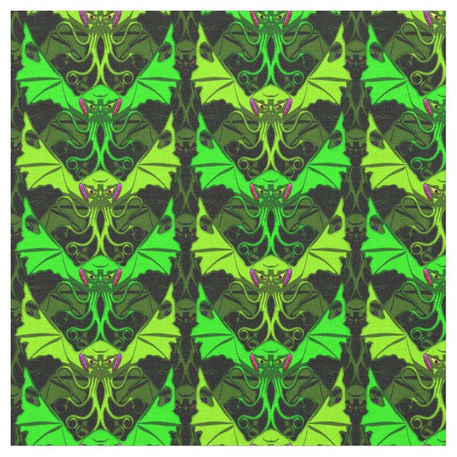 Bevingada Cthulhu Tyg (Närbild)