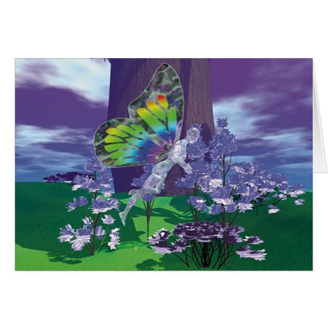 Bevingada saker - "lat eftermiddag ", hälsningskort (Framsidan Horizontal)