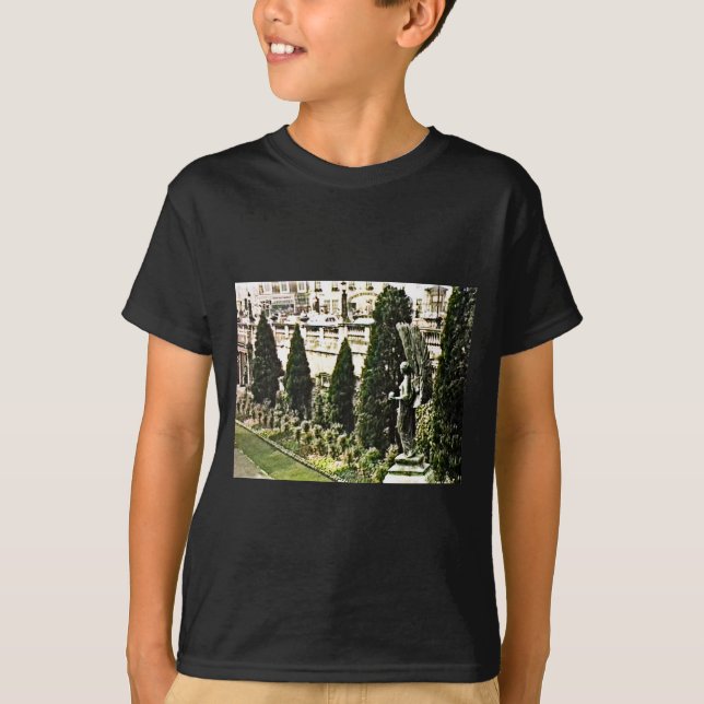 Bevingat ängelstatybad England 1986 snap-11737a Tee Shirt (Framsida)